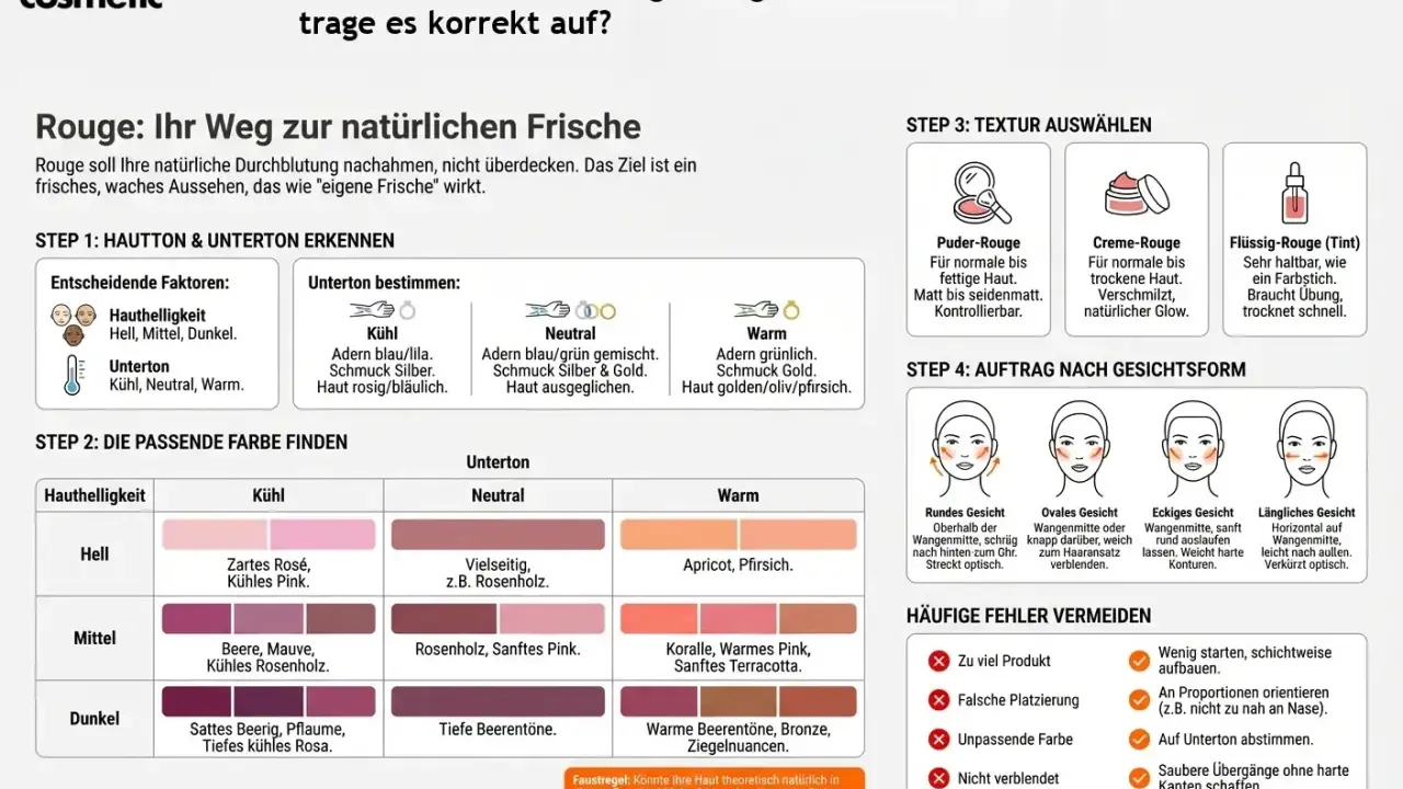 Rouge: Natürliche Frische für jeden Hautton. Finde das passende Rouge, das deinen Unterton unterstreicht und deinem Teint schmeichelt.