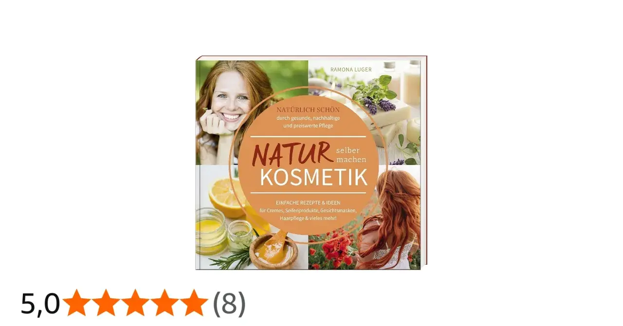 Buchcover: "Natürlich schön durch gesunde Pflege". Mit Rezepten für Naturkosmetik selber machen, wie Cremes und Seifen.
